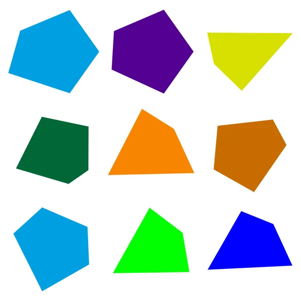 Simple Basic Polygon Shape Element — Stockvektor