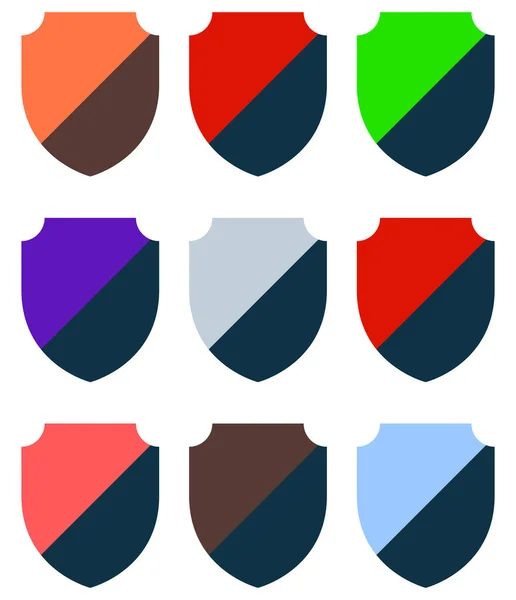 Escudo Ilustração Armadura Proteção Defesa Ícone Selo — Vetor de Stock