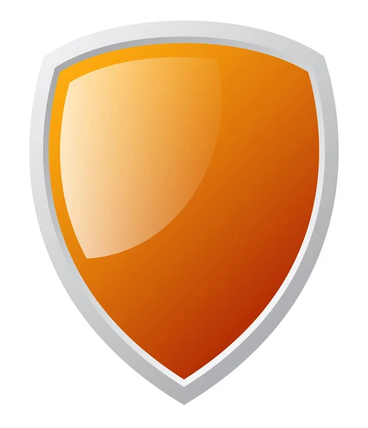 Shield Armor Illustration Protection Defense Seal Icon — Stockvector