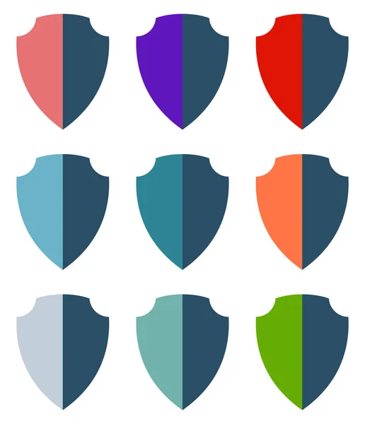 Shield Armor Illustration Protection Defense Seal Icon — Vetor de Stock