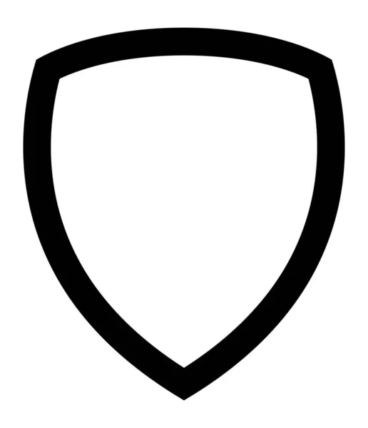 Schild Panzerillustration Schutz Verteidigung Siegel Symbol — Stockvektor