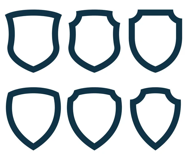 Shield Armor Illustration Protection Defense Seal Icon — 스톡 벡터