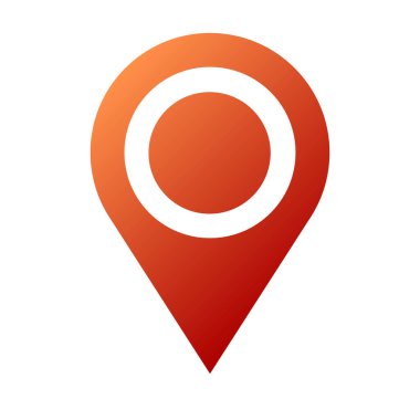 Map marker, map pin location, address icon vector illustration