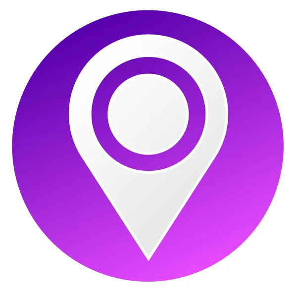 Map Marker Map Pin Location Address Icon Vector Illustration — ストックベクタ