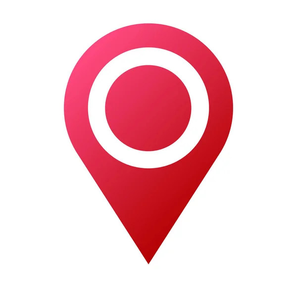 Map Marker Map Pin Location Address Icon Vector Illustration — Archivo Imágenes Vectoriales