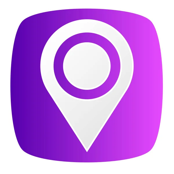 Map Marker Map Pin Location Address Icon Vector Illustration — ストックベクタ