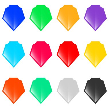 Abstract geometric icon, symbol, logo shape, design element template stock vector illustration, graphic. Glyph clip-art