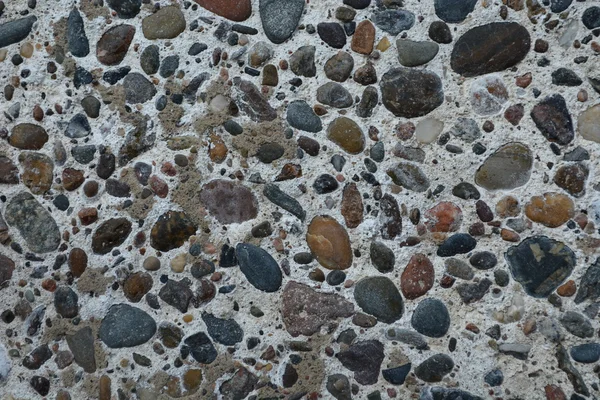 卵石混凝土墙 — 图库照片