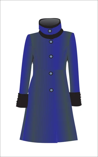 Cappotto donna — Vettoriale Stock