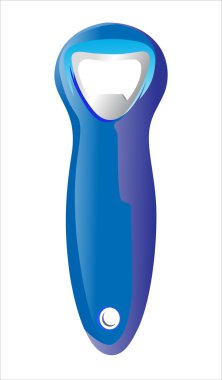 izole beyaz şişe açacağı