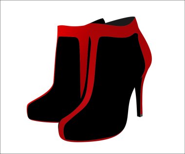 zarif çift beyaz bir arka plan üzerinde izole kadın s Ayakkabı