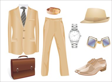 Erkekler s giyim koleksiyonu