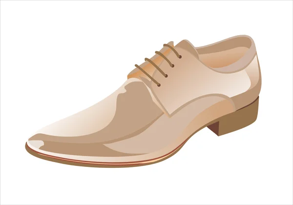 Eleganti scarpe da sera nere lucide — Vettoriale Stock