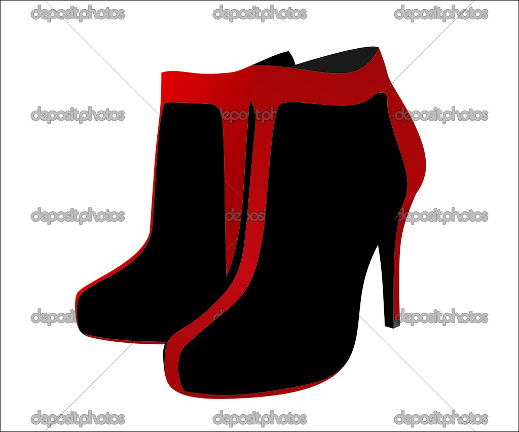 Elegant pair of woman s shoes isolated on a white background