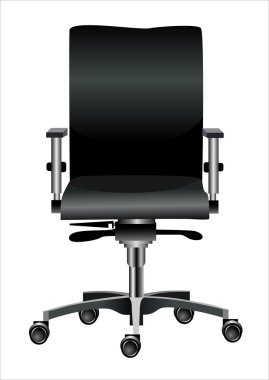 Ofis sandalyesi beyaz üzerine izole