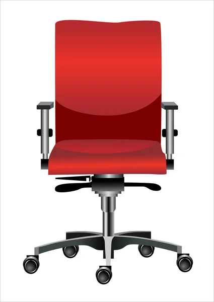 Office chair isolated on white — Stock Vector