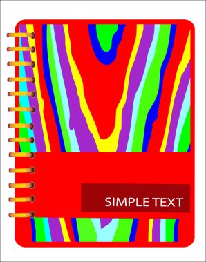 Beyaz arka plan üzerinde izole telli defter kitap defter yığını