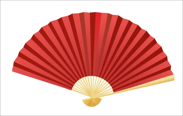 Opvouwbare fan. vector. — Stockvector