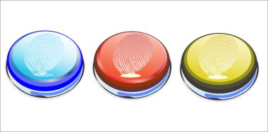 vektör yazdırma düğmesi vektör çizim üzerinde bir parmak