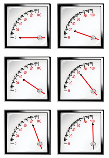 Special manometer on white background — Stock Vector