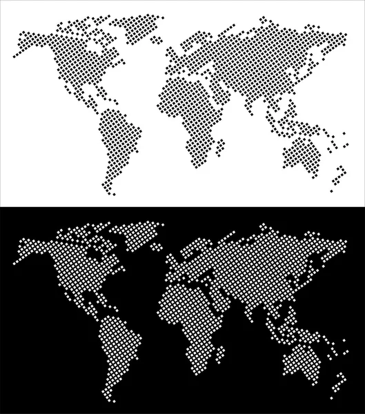 Mappa del mondo illustrazione — Vettoriale Stock