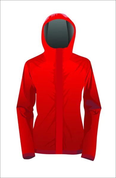 Röd jacka — Stock vektor