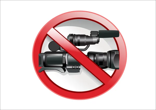 No camera sign. — Stock Vector