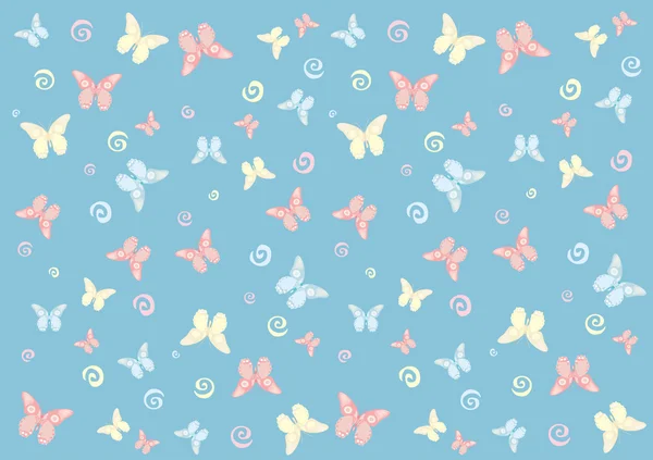 Butterfly seamless pattern. Wallpaper — Stock Vector