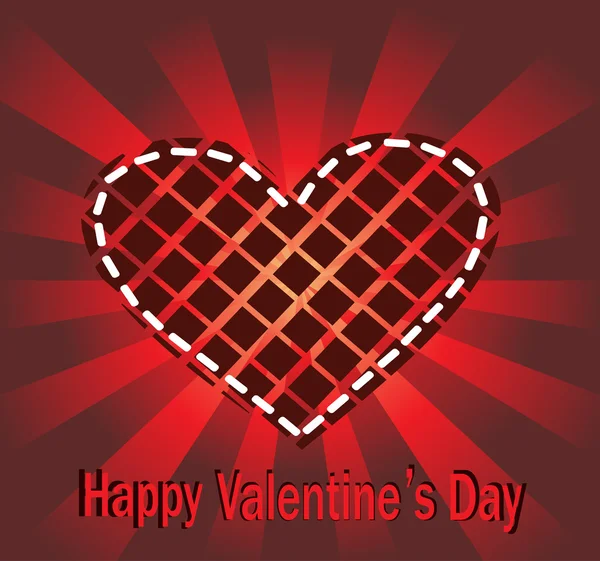 Aftelkalender voor Valentijnsdag vector achtergrond. — Stockvector
