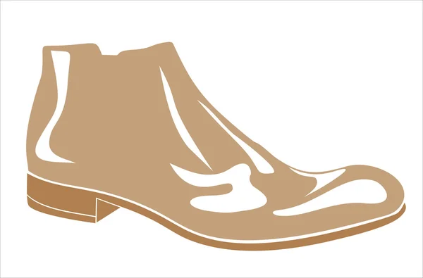 Sapatos masculinos com fundo branco — Vetor de Stock