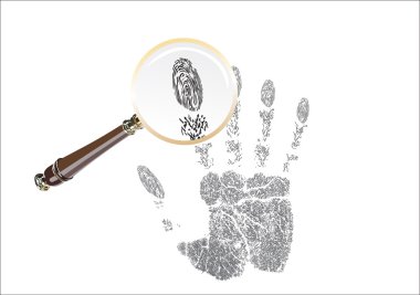 Büyüteç gözlük el baskı ile