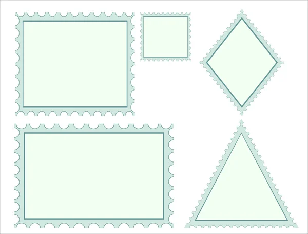 Blank stamps frames — Stock Vector