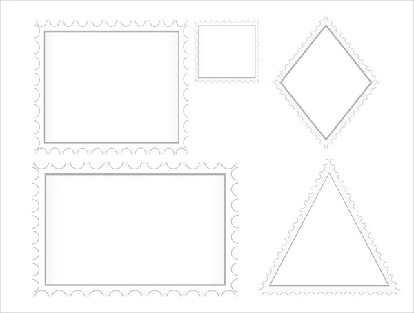 Lege stempels frames — Stockvector