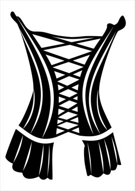 vintage corset clipart