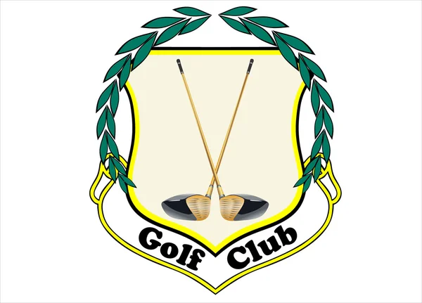 Golfclubs embleem — Stockvector