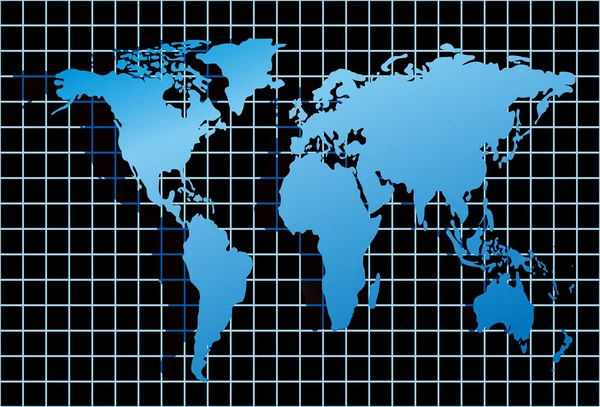 Ilustração do mapa mundial — Vetor de Stock