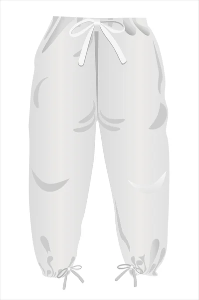 Pantalones de niño sobre fondo blanco aislado — Vector de stock