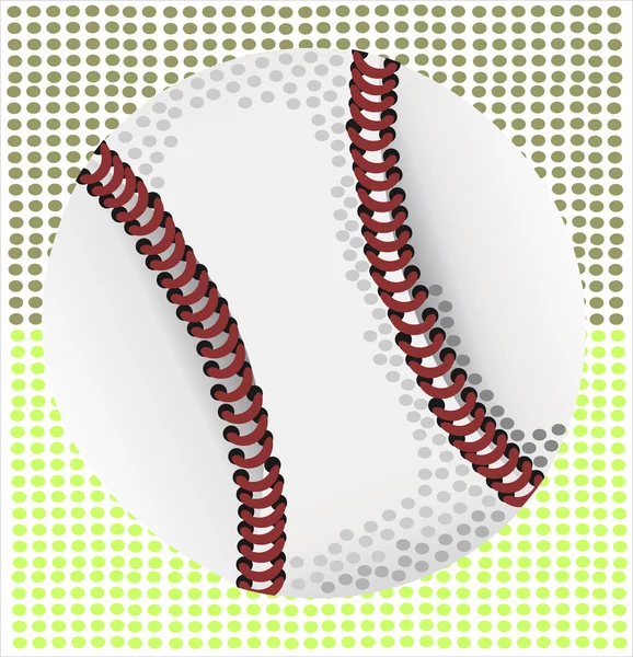 Illustrated retro baseball Vector illustration. — Stock Vector