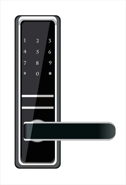 Türgriff elektronisches Schloss — Stockvektor