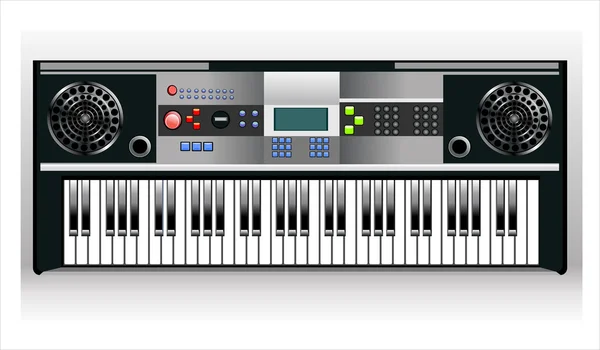 Synthesizer Gray Gelap - Stok Vektor