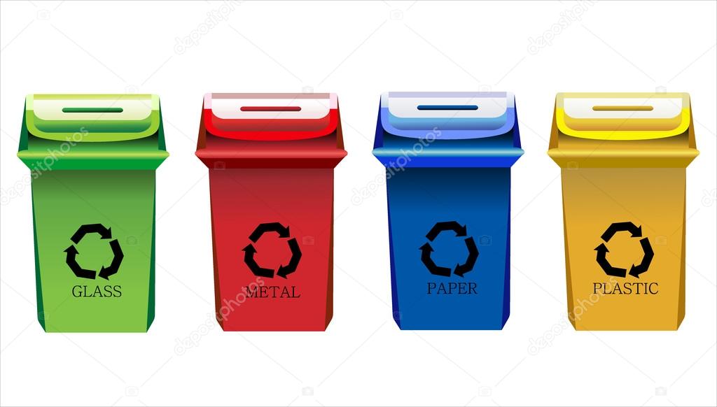 Recycle Bins Isolated