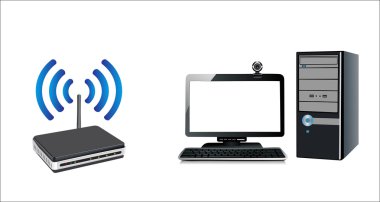 evde wifi ağ. PC yönlendirici üzerinden İnternet
