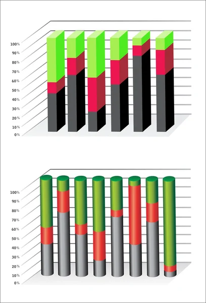 Zakelijke grafieken — Stockvector