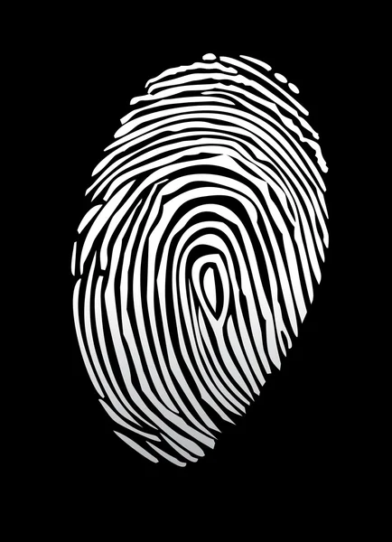 Vector of a finger print — Stock Vector