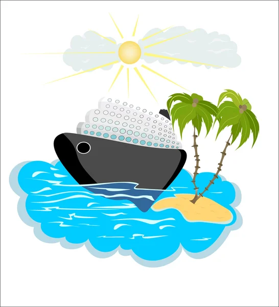 Travel transportation icon — Stock Vector