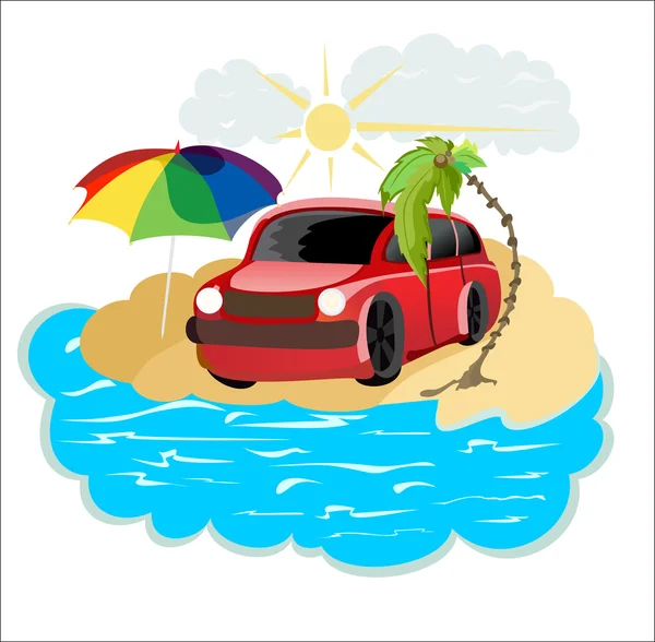 Travel transportation icon — Stock Vector