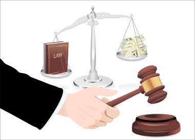 el, ev ve hukuk kitabı denge ölçekte tokmak