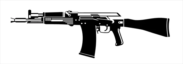 Vectorillustratie van een machinegeweer — Stockvector