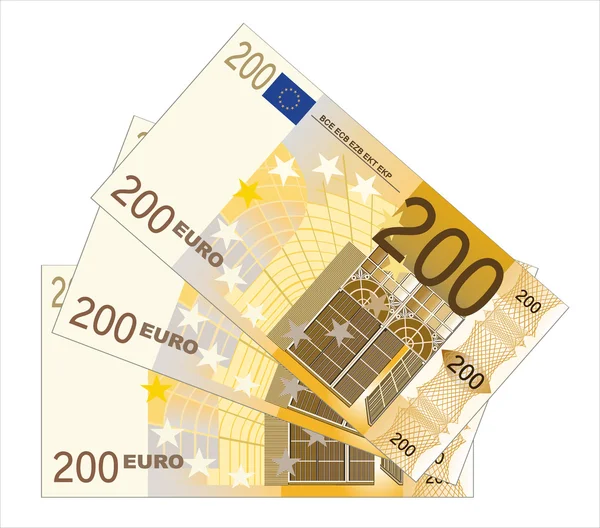 Tas d'euros — Image vectorielle