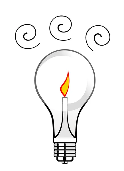 Значок лампочки — стоковый вектор